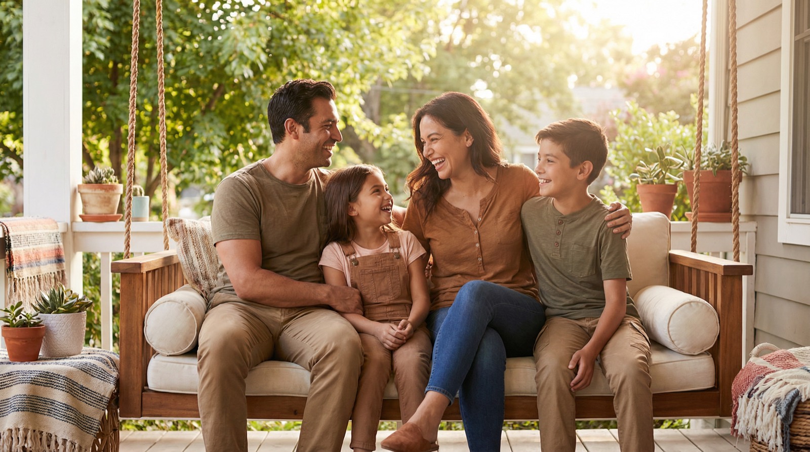 Happy family protected by RJT Life Insurance
